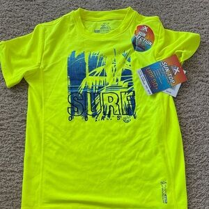 Neon Yellow Surf Swim Shirt